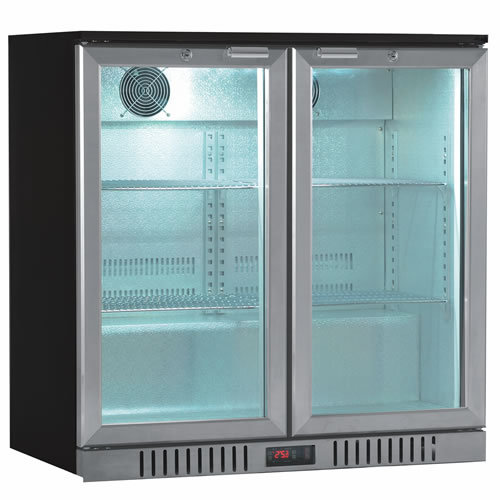 Vetrina refrigerata 2 porte silver